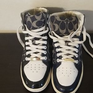Coach high top gym shoes